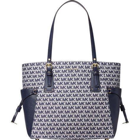 michael kors large east west tote signature coated twill|signature voyager east west tote.